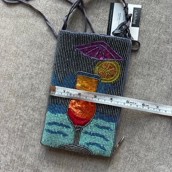 NWT Bamboo Trading Company Beaded Club Bag - Picture 7 of 7